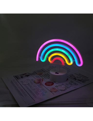Luz de Neón Arcoíris LoveNite LED para Decoración de Habitaciones