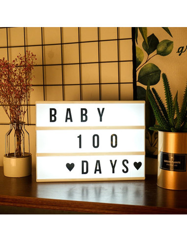 Caja de Luz de Cine Aoutrow LED Personalizada 30.7x22.1cm