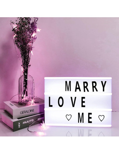 Caja de Luz de Cine Aoutrow LED Personalizada 30.7x22.1cm