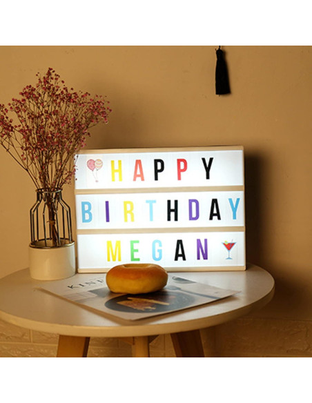 Caja de Luz de Cine Aoutrow LED Personalizada 30.7x22.1cm