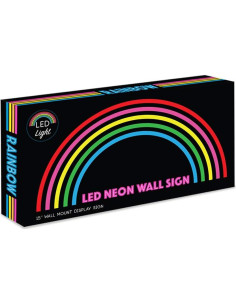 Letrero LED Arcoíris Isaac Jacobs 38.1x19.05 cm USB Decoración 2
