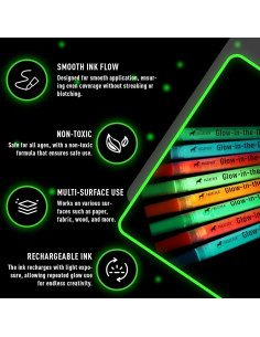 Marcadores fluorescentes Pagather 8 colores 2mm para manualidades 2
