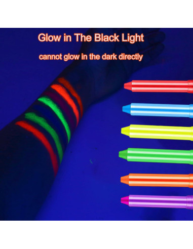 Kit de Pintura Facial y Corporal Brillante NIUEFH 12 Piezas