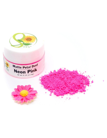 Polvo Comestible Petal Dust Rosa Neón Brilla en la Oscuridad 4g