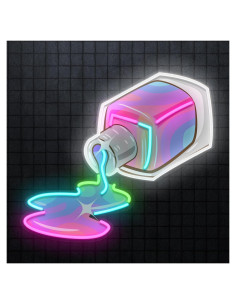 Cartel de Neon Esmalte de Uñas Vital Neon 30x27 cm LED USB