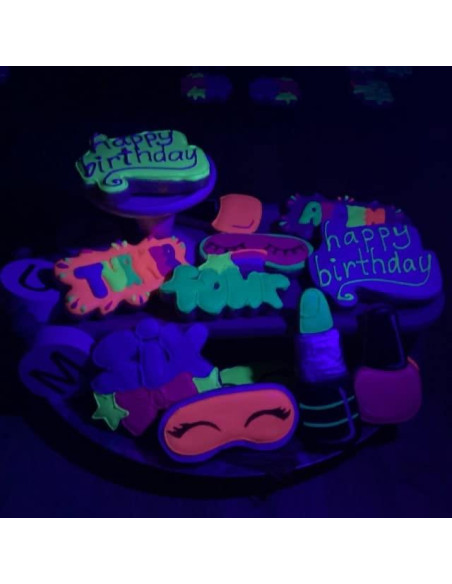 Polvo Comestible Petal Dust Rosa Neón Brilla en la Oscuridad 4g