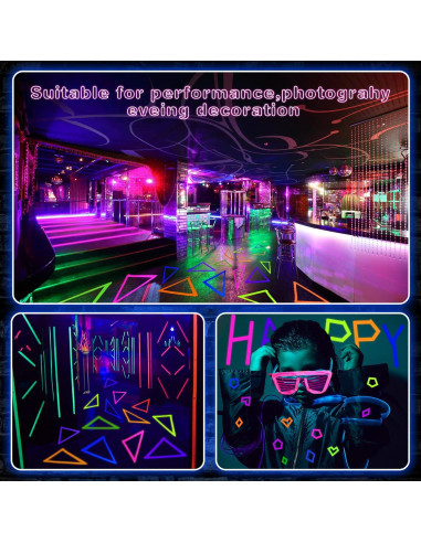 Cinta Gaffer Neón Whaline 6 Colores 15mm x 5m para Fiestas