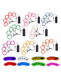 MaxLax Cable Electroluminiscente 8Pack 5x1m Multicolor