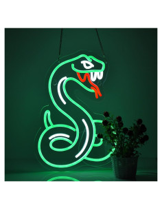 Letrero de Neón Serpiente Python LED 42x34 cm Roouneon