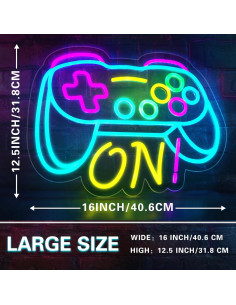 Lámpara de Neón Gamer Sparklove 40.6x31.8cm Dimmable 2