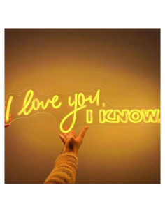 Luz Neón LED Personalizada Te Amo - Decoración de Fiesta