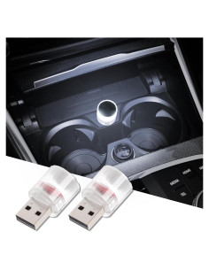 Lámpara LED USB Mini DWARFOO para Coche y Decoración - 2PCS