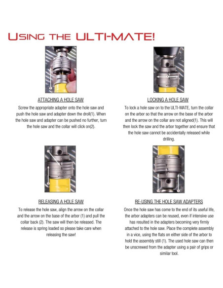 Sierra de Agujero Profunda Starrett 5,08 cm HSS Bi-Metal