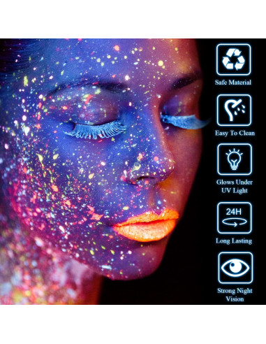 Set de Pintura Facial y Corporal Neón Lookmee - 8 Tubos 30ml