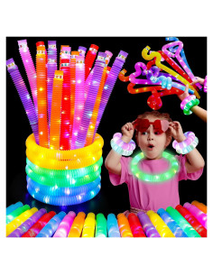 Paquete de 12 Tubos LED Brillantes UrChoice - Fiestas y Eventos