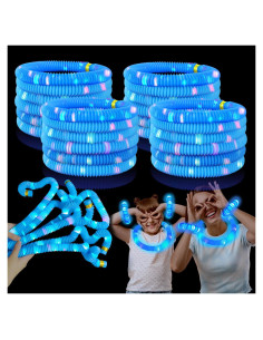 Bastones de Luz Azul Kannove 24 PCS para Fiestas y Cumpleaños