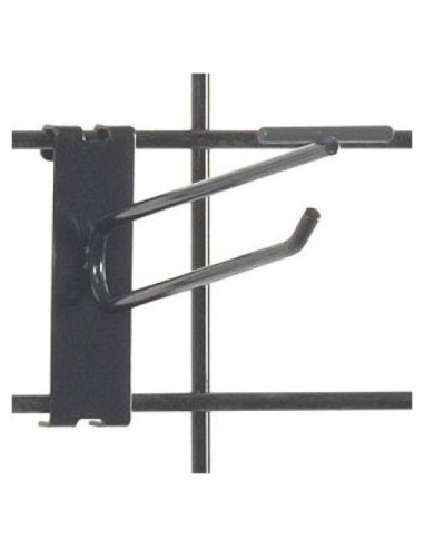 100 Ganchos Negros de 15.24 cm para Pared de Rejilla