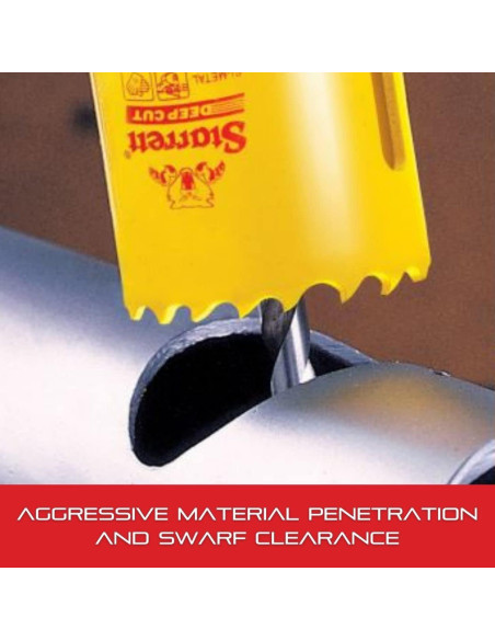 Sierra de Agujero Profunda Starrett 5,08 cm HSS Bi-Metal
