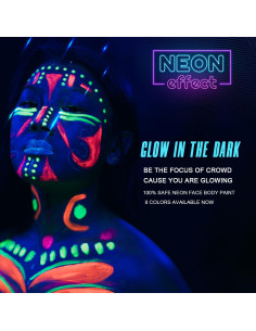 Kit de Pintura Facial y Corporal UV Neón Bowitzki 8 Tubos 10ml 2