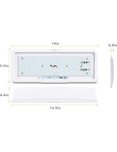 Luz de Techo LED Ocio 35.5x13.9cm 950 Lúmenes Táctil 12V 2