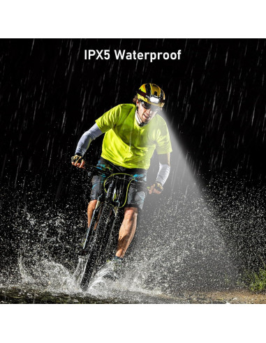 Linterna Frontal LED Blukar K9125 Recargable 2000L 2 Paquete