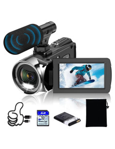 Cámara de Video Weochi HD 4K 48MP con Pantalla 7.62 cm