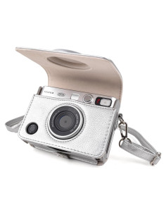 Funda de Cuero PU Rieibi para Cámara Fujifilm Instax Mini EVO