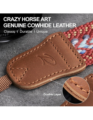 Correa de cámara Padwa Lifestyle Speed Rojo 1.5" Ajustable