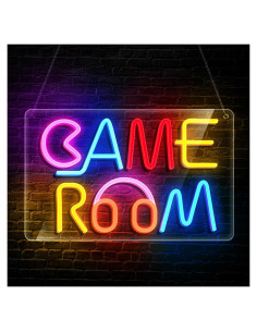 Cartel Neon LED Sala de Juegos YASIZESOU 39.88x24.89cm