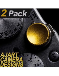 Botón de obturador suave AJART oro 11mm para cámaras 2