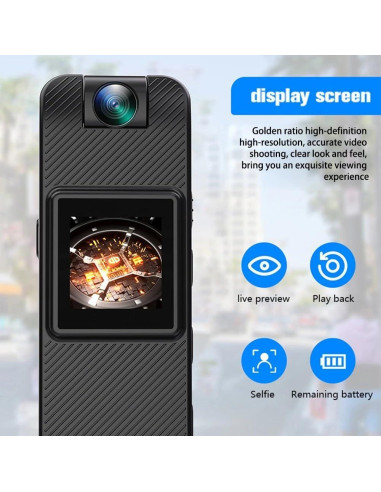 Cámara Mini Portátil FIRSTYLE HD 1080P con Lente Rotativa