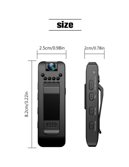 Cámara Mini Portátil FIRSTYLE HD 1080P con Lente Rotativa Cámara Mini Portátil FIRSTYLE HD 1080P con Lente Rotativa