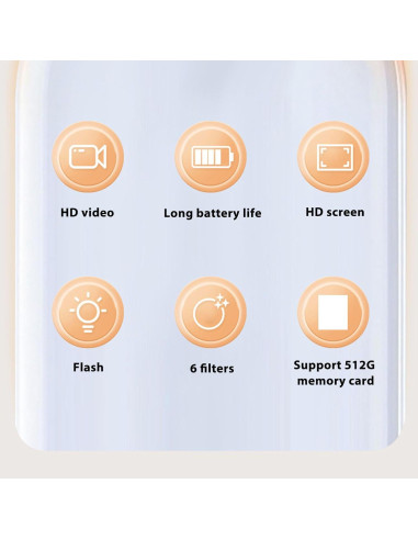Cámara DV Pequeña Dpofirs HD 1080P 1.44" Pantalla Color