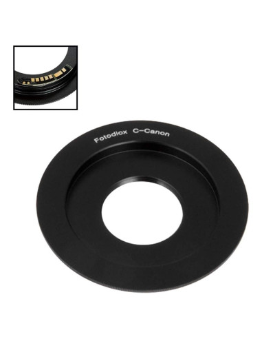 Adaptador de Montura Fotodiox C a Canon EOS con Chip Enfoque