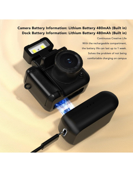 Cámara Digital Mini Banapoy F4, 1080p, Compacta y Portátil