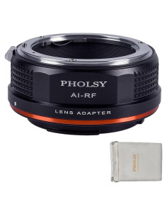Adaptador de Montura PHOLSY Nikon F a Canon RF - 110g