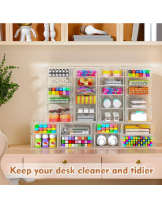 Organizador de Maquillaje ARSTPEOE 22 Cajones Acrílico 2