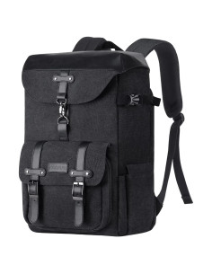 Mochila para cámara MOSISO vintage con soporte trípode y lluvia