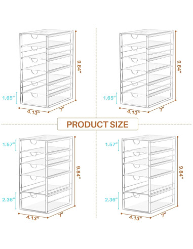 Organizador de Maquillaje ARSTPEOE 22 Cajones Acrílico