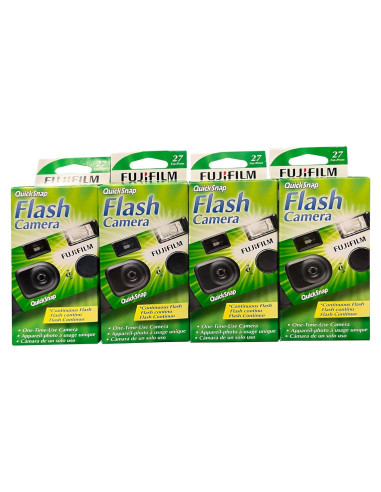 Cámara desechable Fujifilm QuickSnap Flash 400 - 4 cajas