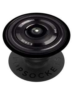 Cámara SLR retro PopSockets con gráfico de lente vintage