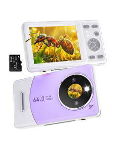 Cámara Digital 4K Veiimara VM-DCA1 64MP Doble Lente 120