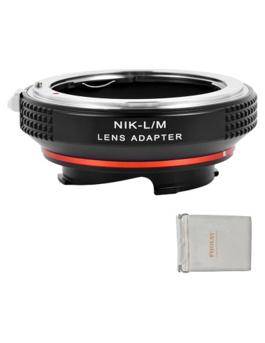 Adaptador de Montura PHOLSY Nikon F a Leica M 6 Bits