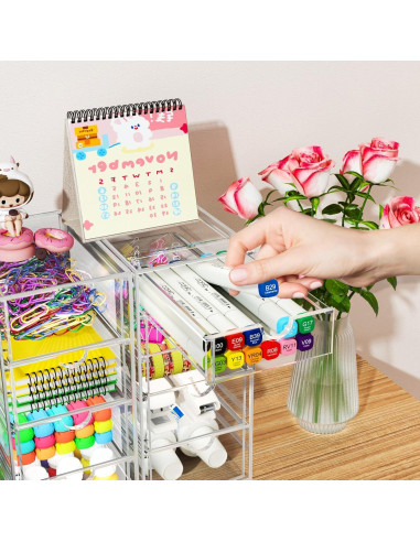 Organizador de Maquillaje ARSTPEOE 22 Cajones Acrílico