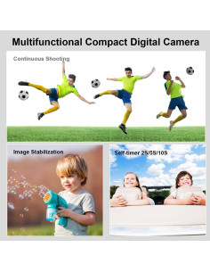 Cámara Digital WLYSZCN 44MP FHD 1080P Zoom 16X Negra 2