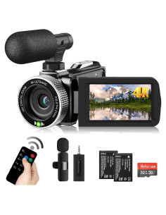 Cámara de Video 4K Weochi HDV900 con Micrófono Inalámbrico