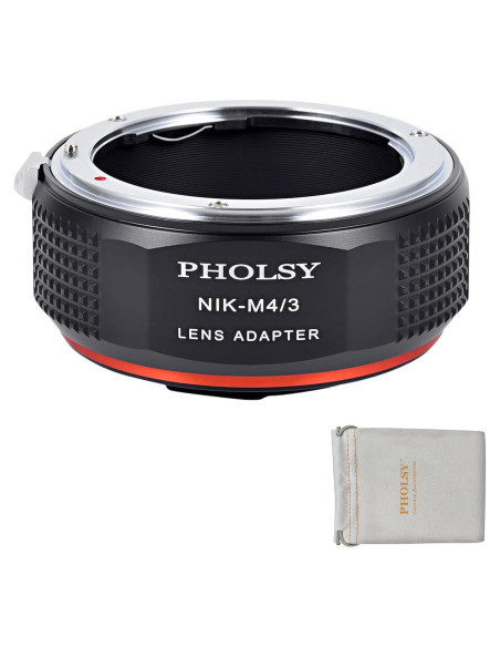 Adaptador de Montura PHOLSY Nikon F a M4/3 para Lentes Vintage