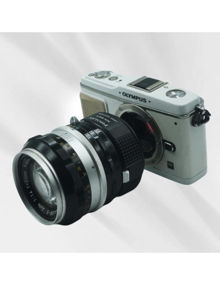 Adaptador de Montura PHOLSY Nikon F a M4/3 para Lentes Vintage