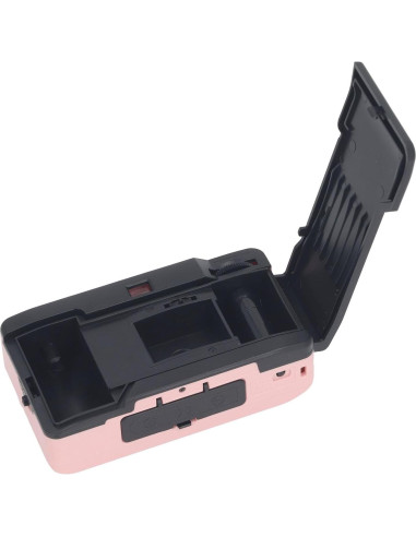 Cámara de película Jectse 35mm reutilizable rosa con flash