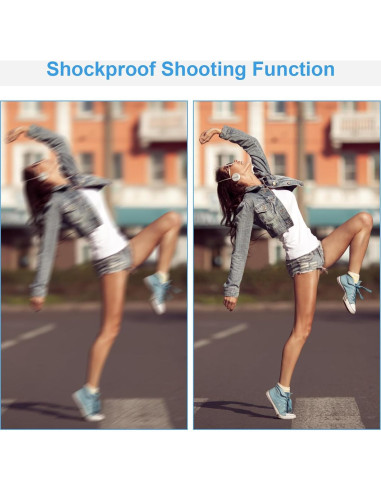 Cámara Digital Compacta HURRISE 16MP 720P para Niños Dorada